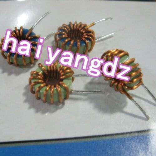 10pcs/13mm 10UH 8A 0.9 Line 5052 Blue green ring Magnetic ring inductors Iron core