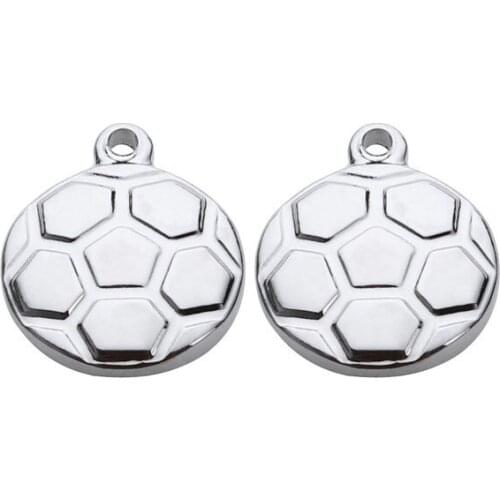 10pcs/lot 13mm ball pendant Metal stainless steel Flat Beads Buddha Beads For DIY bracelet Jewelry Making fxdg4