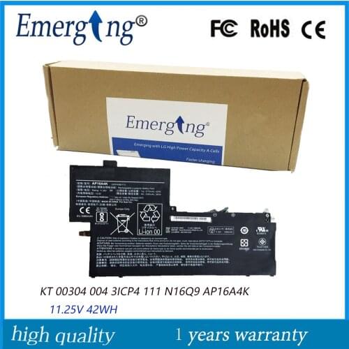11.25V 42Wh Original AP16A4K New Laptop Battery for Acer N16Q9 KT.00304.003 3ICP4/68/111
