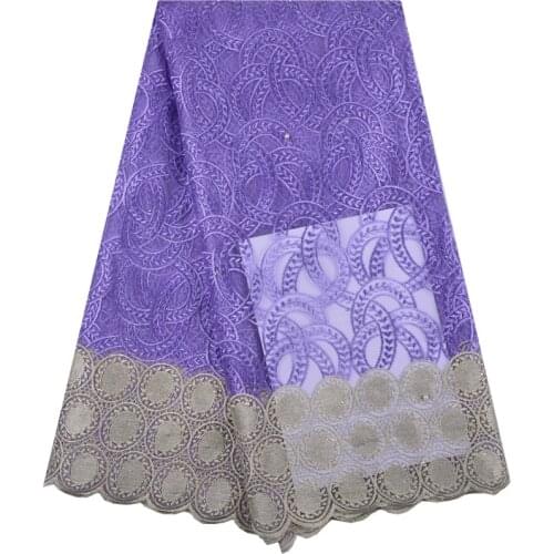 2018 African Lace Fabrics Embroidered Nigerian Net Lace Fabric Bridal High Quality French Tulle Lace Fabric For Women 1335