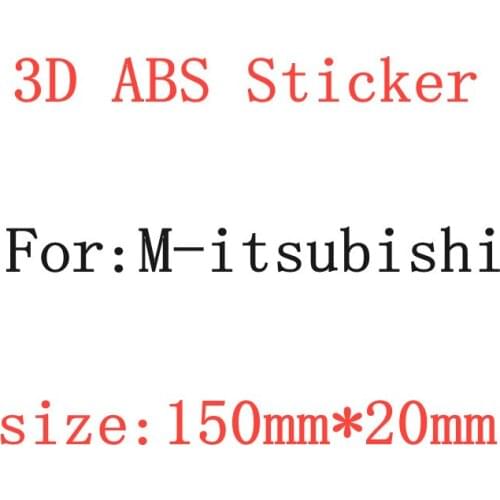 3D ABS Logo Sticker Car Body Badge Emblem Car Styling For M-itsubishi L200 ASX LancerEvo Xpander Pajero Lancer ex Accessories