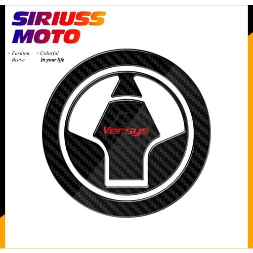 3D Carbon-look Motorcycle Fuel Gas Cap Protector Decals Case for Kawasaki Versys 650 1000 2007-2017