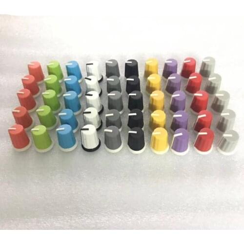 50PCS Replace BLACK EQ Rotary Knob For Pioneer DJ MIXER DJM djm-2000 900 850 750 700 800, - DAA1176 DAA1305 -colorful to chose