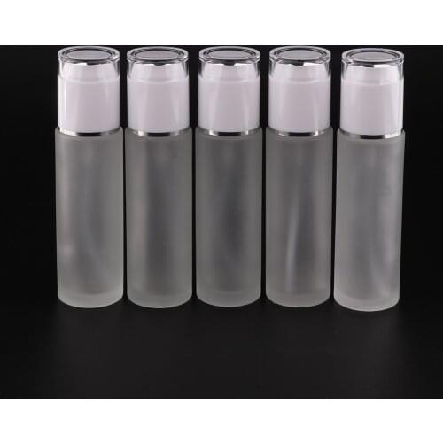 5x 80ml Travel Glass Refillable Mist Spray Travel Cosmetic Liquid Container