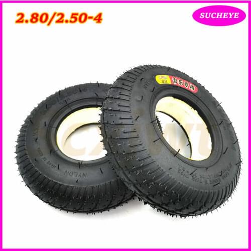 9 Inch Tire 2.80/2.50-4 Electric Scooter Trolley Trailer Solid Tyre Without Inner Tube Tyre and Wheelchair Solid Tire