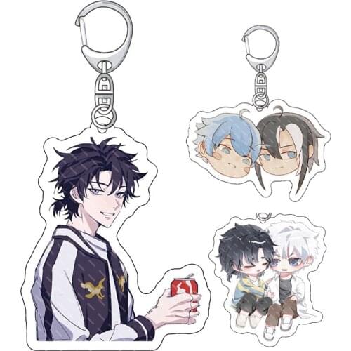 Anime Shiguang Daili Ren Cheng Xiaoshi Lu Guang DEVIL GAME LINK CLICK Acrylic Keychain Pendant Bag Charm Keyring Cosplay Gift