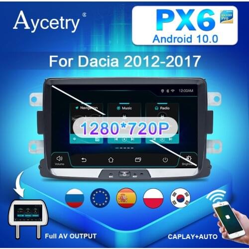 DSP IPS For Dacia/Sandero/Duster/Renault/Captur/Lada/Xray 2/Logan 2 Car Multimedia player Android 10 AutoRadio GPS OBD2 dvr dab