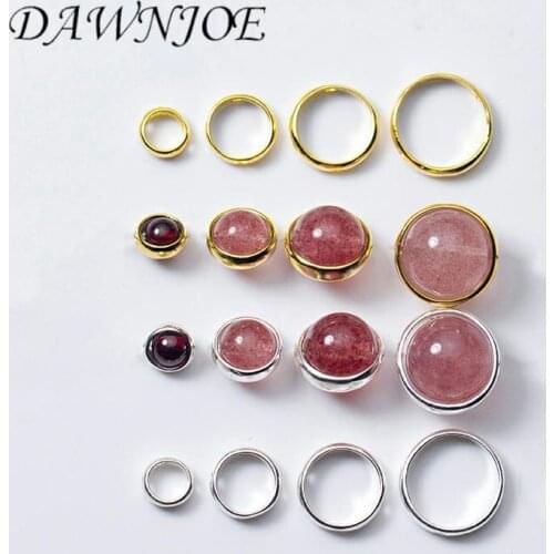 S925 Sterling Silver 4.5/6.5/8.5/10.5mm Positioning Beads Hoop Ring 6.5-12mm DIY Making Bracelet Necklace Jewelry Finding