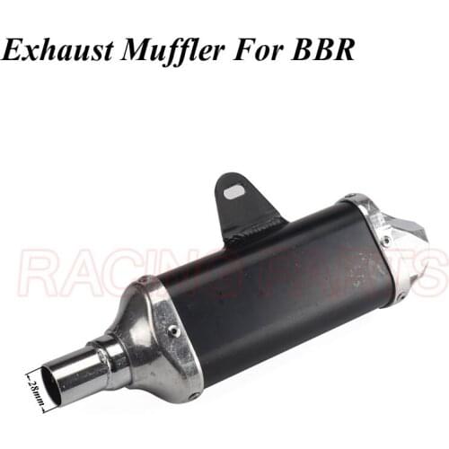 Suitable for China BBR black exhaust muffler silencer 50cc110cc125Ccc PIT DIRT BIKE exhaust pipe