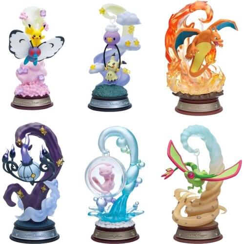 Pokemon Starry Dream Anime Figure Toys for Girl Kawaii Room Decor Pikachu Charizard Figurine Swing Vignette PVC Doll Kids Gifts