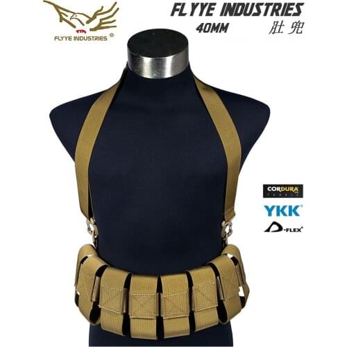 Flyye 40Mm Tactical Vest Belly Pocket Multi-Color Optional Support Customization Nylon Material FY-VT-C016