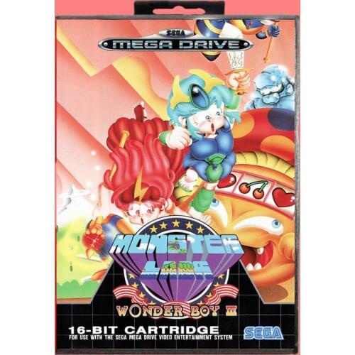 Wonder boy iii monstered lair 16 Bit MD Game card with Retail Box For Sega Genesis & Mega Drive