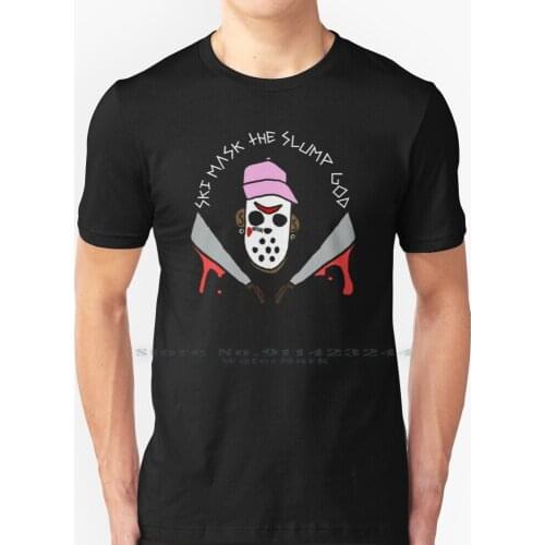 Ski Mask T Shirt 100% Pure Cotton Ski The Slump God Cartoon Broward Rap Hiphop Ski Slump God Ski The Slump God Slump God Vro