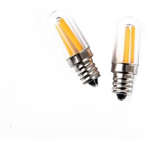 Mini E14 E12 LED Fridge Freezer Filament Light COB Dimmable Bulbs 1W 2W 4W Lamp Warm / Cold White Lamps Lighting