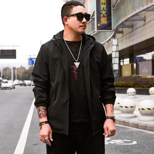 2020 new PLus size Youth 8XL 7XL 6XL 5XL 4XL New Jacket Men Thin Bomber Jacket Men Wind Breaker Jacket Men Stand collar spring