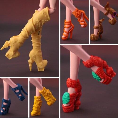 New Arrival Fashion boots Original high-heeled shoes for Monster high doll 15 style shoes available Free shipping