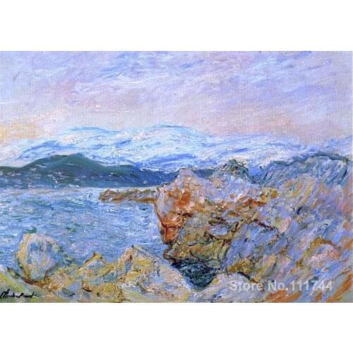 The Gulf Juan at Antibes Claude Monet garden oil painting reproduction Hand painted High quality