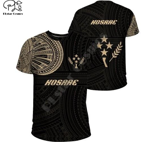 PLstar Cosmos 2021 Kosrae Polynesian Fashion Men/Women Hibiscus T-Shirts 3D Print Summer Short Sleeve Tee Colorful Tops Style-8