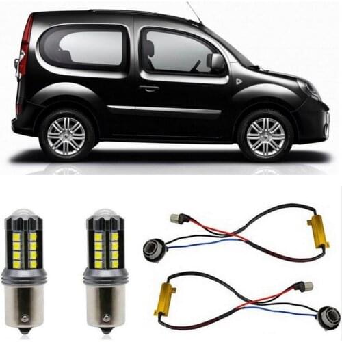 Fog lamps for RENAULT KANGOO/GRAND KANGOO KW0/1 Stop lamp Reverse Back up bulb Front Rear Turn Signal error free 2pc