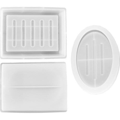 Silicone Molds for Epoxy Resin Form for Candles Multifunctional Soap Dish Soap Dish DIY Crafts Supplies 1pc