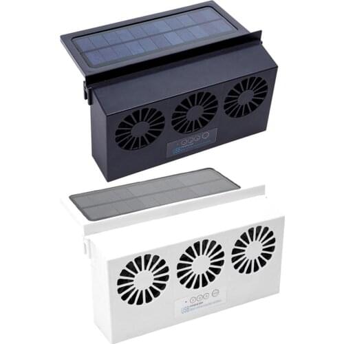 6th Generation Car Ventilation USB Exhaust Fan Cooler Solar Powered Auto Air Vent Ventilator Tool Solar Powered Auto Air Vent Ve