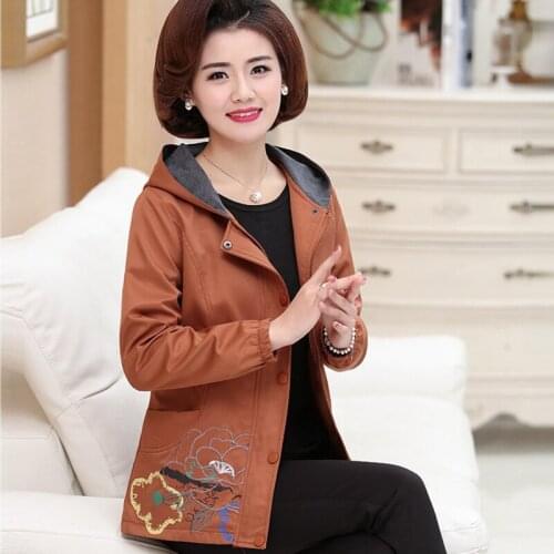 2018 Autumn Winter Short Jacket Outwear Fashion Floral Print Hooded Casual Coat Women Loose Plus Size Jackets Coats FP1277