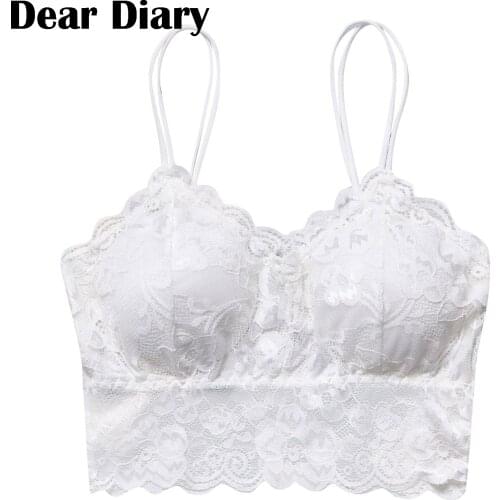 Ladies Bra Vest Crop Tops Lace Strapless Underwear Strapless Padded Back Large Size Active Bra Fast Delivery Dropshipping
