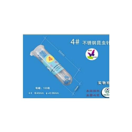 #4 40x0.56 mm Insect pin mounted specimens needle waxed paper SPECIMEN pin Sample clip positioning fixed mounting pins