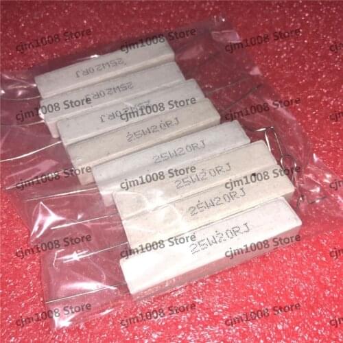 5Pcs RX27 Horizontal cement resistance 25W 30ohm 25W30R 30RJ 25W30RJ Ceramic Resistance precision 5% Power resistance