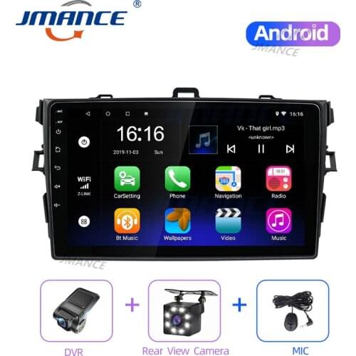 JMANCE Android Car radio DVD Player 2Din Autoradio Multimedia Video GPS Navigation Stereo For Corolla 2008-2011