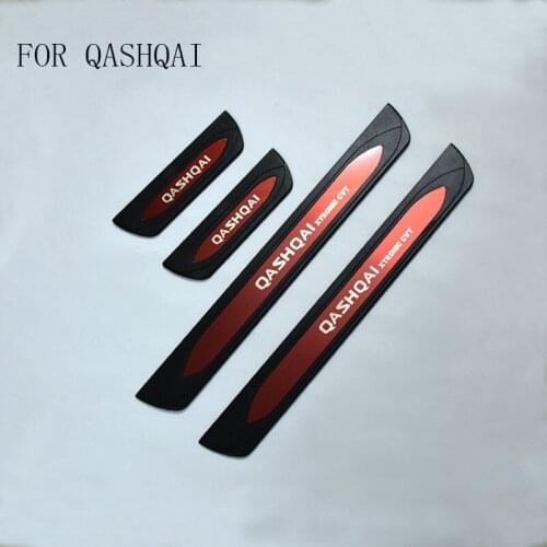 Car Styling High quality stainless steel door sill Scuff Plate Welcome Pedal For Nissan Qashqai j11 2016 2017 2018 Accessories