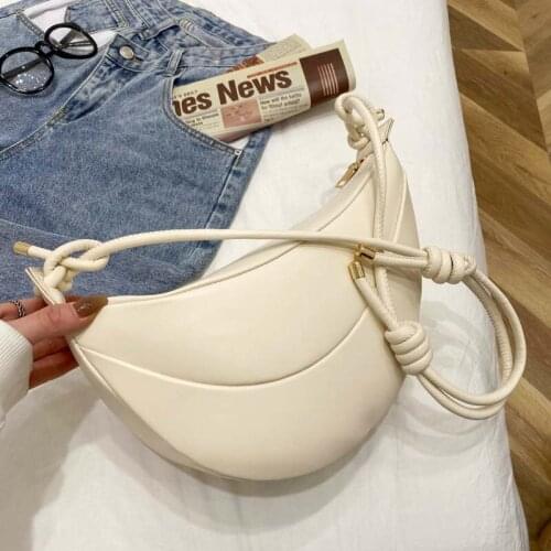 Branded Trendy PU Leather Dumplings Design Crossbody Shoulder Bag For Women 2021 Spring And Summer Handbags And Purses
