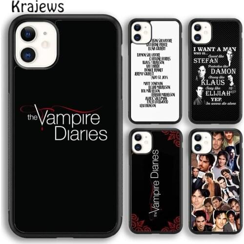 Krajews American TV The Vampire Diaries 1839 Phone Case For iPhone 6s 7 8 plus X XR XS 11 12 pro max Samsung Galaxy S8 S9 S10