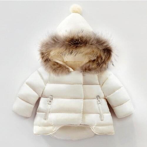 Baby Girls Boys Kids Hooded Snowsuit Coat Autumn Winter Warm Children Clothes Down Windproof Jacket Outerwear 6months-5years