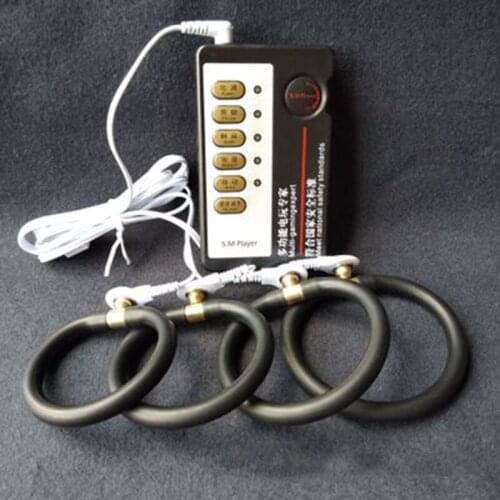 Electric Shock Toys Men Penis Rings G spot Stimulate Penis Massager Cock Bondage Delayed Ejaculation Ring Adult Sex Toys for Men
