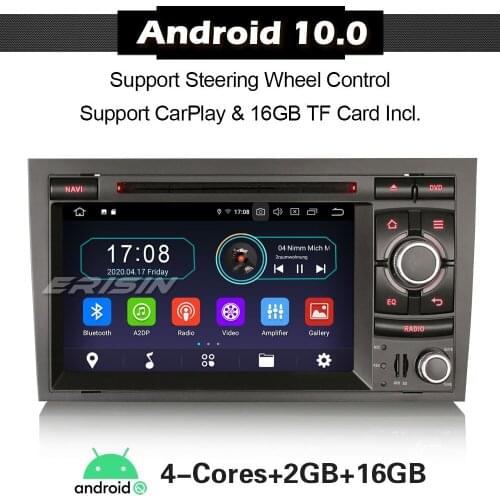 ERISIN 5974 Android 10.0 Autoradio for Audi A4 S4 RS4 RNS-E Seat Exeo Car Stereo OBD TPMS Android Auto SWC SatNav CarPlay