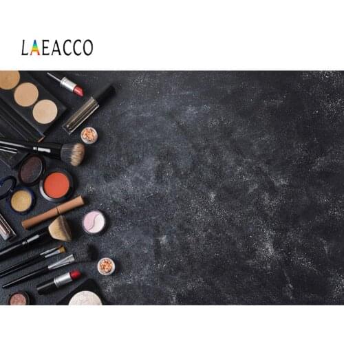 Laeacco Black Board Wall Women Make Up Dressing Elements Pattern Photography Backdrop Photo Backgrounds Photocall Photophone