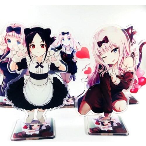 Kaguya-sama Love is war Acrylic Stand Model Toys Anime Figure Plate Holder Desk Decoration Doulb Side