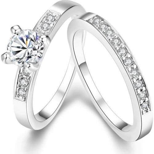 Combination Ring Silver plated color Rings For Women Jewelry jewellery Anel Anillos Aneis Bague Anelli Anillo love Gift A2