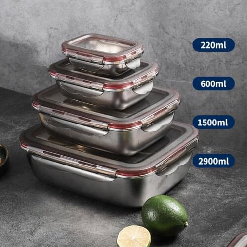 304 Stainless Steel Lunch Box Thermal Portable Japanese LunchBox For Kids Picnic Office Workers School Leak-proof Food Box