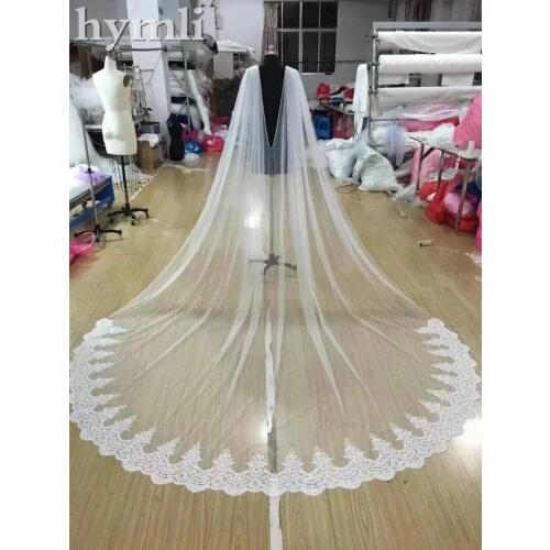 3M Ivory White Lace Cloak Cathedral long Wedding Cloak Bridal Cape