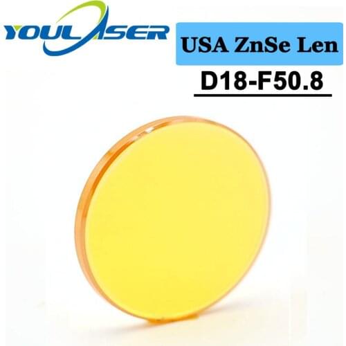 USA ZnSe Laser Lens 18mm Diameter FL50.8mm 2inches Free Shipping