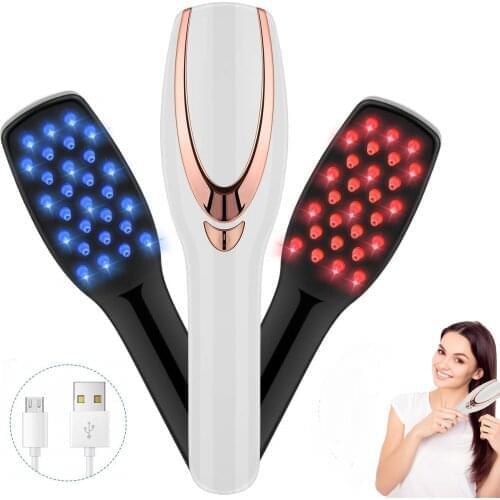 Scalp Massager Comb Infrared Anti Hair Loss Electric Growth Treatment Hair Care Styling brush USB Rechargeable Vibration Massage