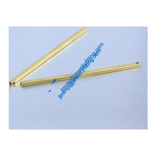 Copper Tube Conntctors Tubes jewelry findings mm ship free 2.5*2.5*75mm 1000pcs Square shape copper tube Spacer beads