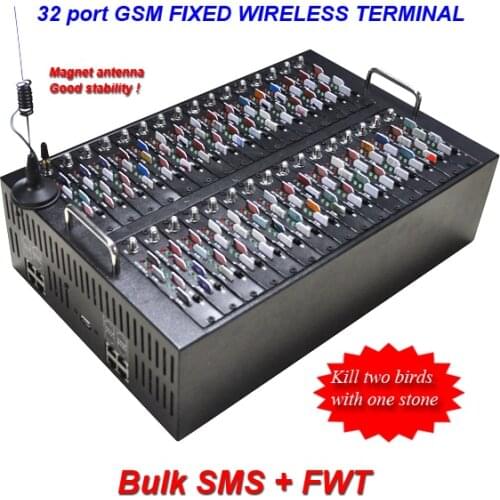 Multi 16 port 64 sims,32 port128 sim,GSM sms gateway modem pool for Bulk sms and Voip function