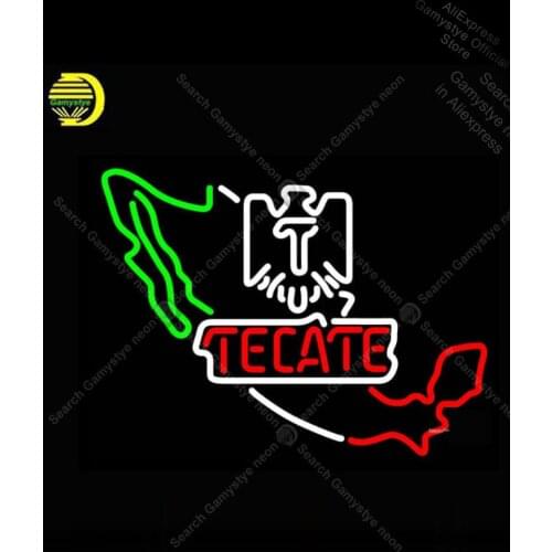 NEON SIGN For Tecat California NEON Bulbs Sign Lamp GLASS budweiser neon sign Glass Tube Neon Sign vintage neon signs bud light