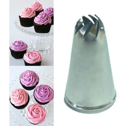 Stainless Steel Drop Flower Tips Cake Nozzle Cupcake Sugar Crafting Icing Piping Nozzles Molds Pastry Tool