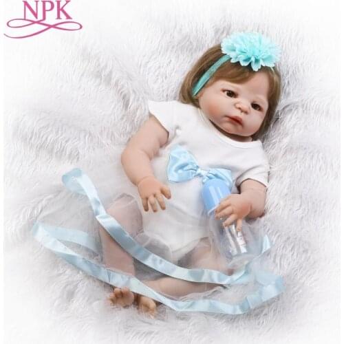 NPK Handmade new Promotion full vinyl silicone doll reborn babydoll with soft touch for children Birthday gift