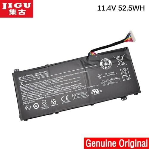 JIGU 11.4V 52.5WH Original Battery AC14A8L 934T2119H KT.00307.003 For Acer For Aspire V 15 Nitro VN7 VX 15