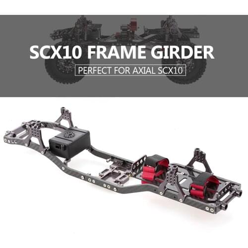 High QualitySCX10 Frame Girder Carbon Graphite Chassis Frame Rails for 1/10 Axial SCX10 RC Crawler Truck Off-road Car